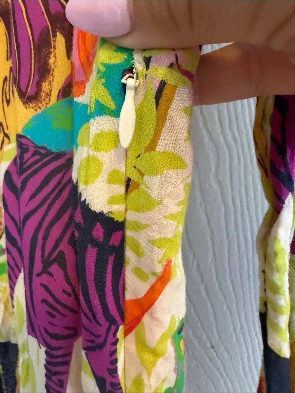J. Crew Tiered Popover Dress in Ratti Safari Print
